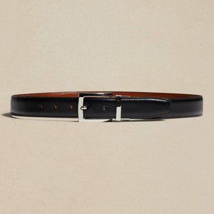 Banana Republic Reversible Leather Belt Size 32 Black/Brown